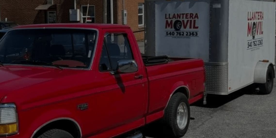 La unidad de Llantera Móvil estacionada, lista para salir por el Valle de Roanoke